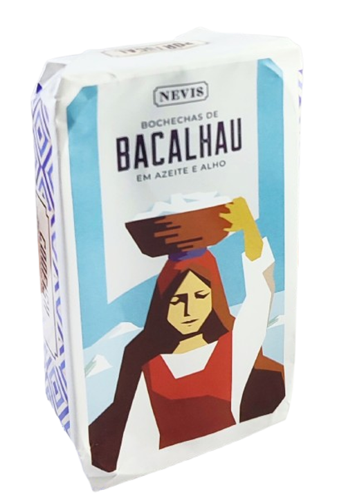 BOCHECHAS BACALHAU AZEITE E ALHO NEVIS (120 GR)