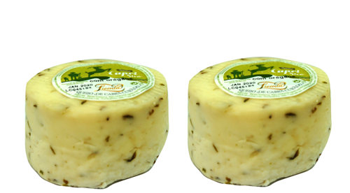QUEIJO DE CABRA CURADO COM OREGÃOS LICINIA (PACK C/2 UNIDADES)