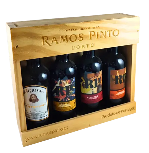 RAMOS PINTO WOOD BOXSET 4 MINIATURES PORT WINE