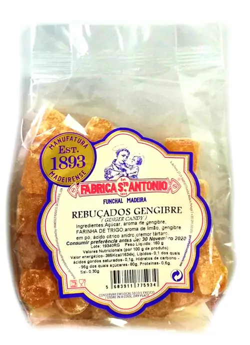 REBUÇADOS DE GENGIBRE